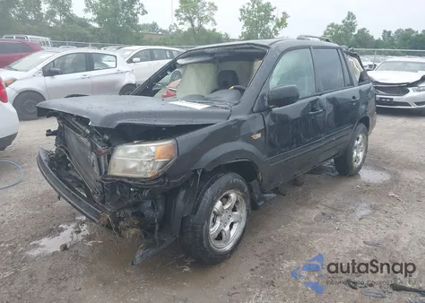 2006 Honda Pilot Ex-L из США, поврежденный, VIN 2HKYF18626H541059